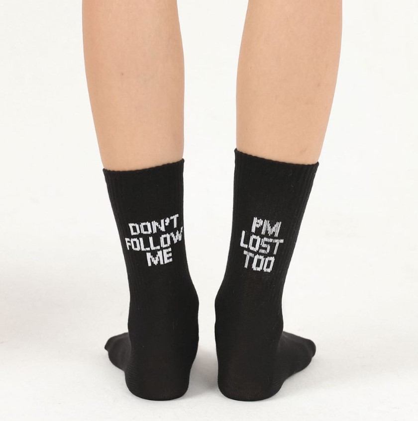 DON`T FOLLOW ME ÇORAP